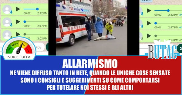 Coronavirus, audio, video, e considerazioni…