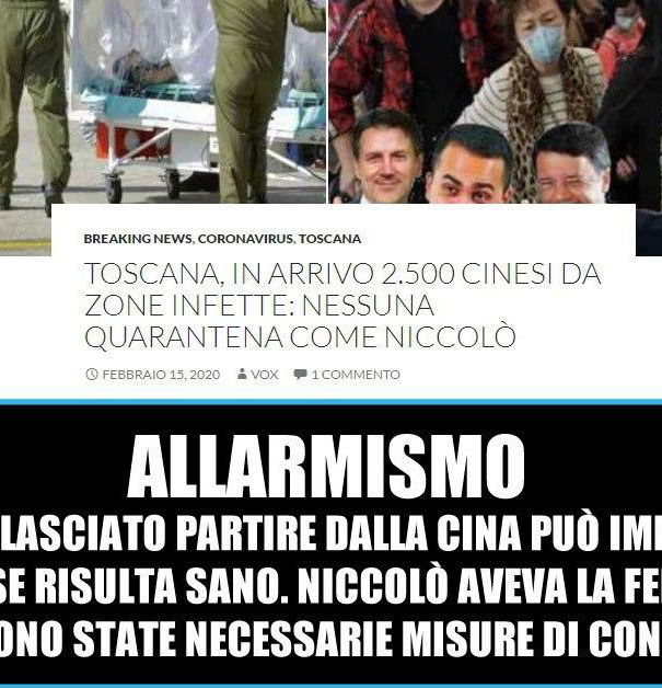 CoronaVirus, VoxNews e cinesi article-post