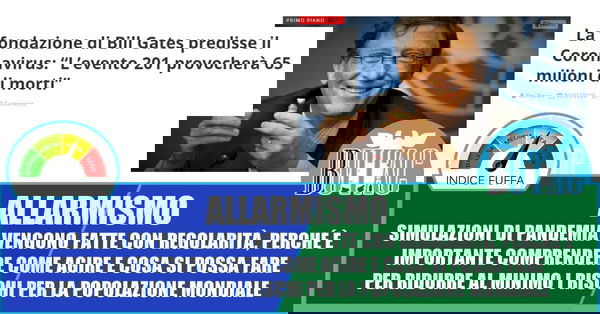 Bill Gates, il coronavirus e i complotti credibili…