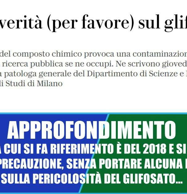 Glifosato scagionato, ma per alcuni cambia poco! article-post