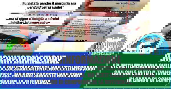 Thimerosal, scia chimisti e Facebook