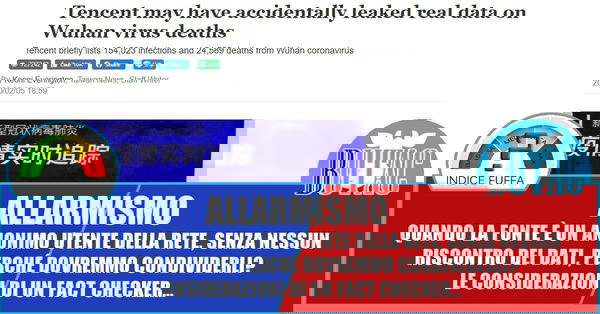 Numeri fuori controllo e fonti da verificare