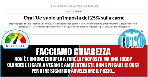 L’Unione Europea, il prezzo della carne e la mal-information*