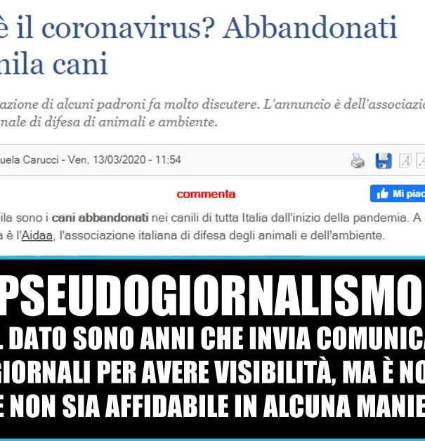 Il Giornale, Coronavirus e AIDAA article-post