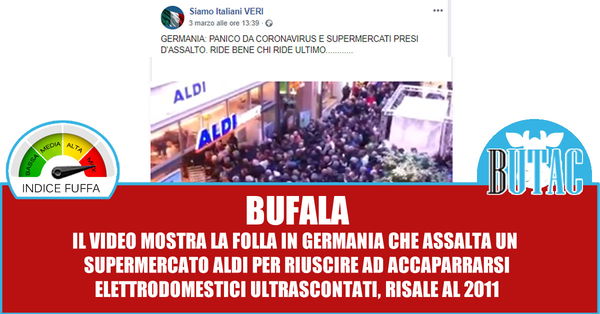 Supermercati presi d’assalto