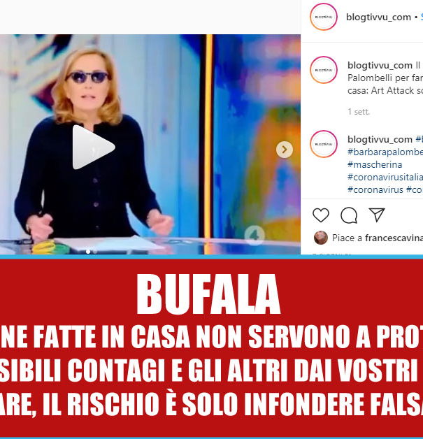 Barbara Palombelli e le mascherine fatte in casa article-post