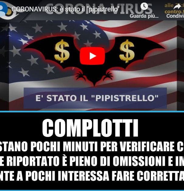 Mazzucco, la disinformazione e il CoVid-19 article-post