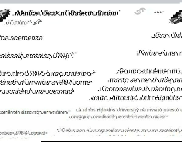 La catena WhatsApp della Johns Hopkins University