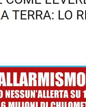 Non ci resta che l’asteroide…