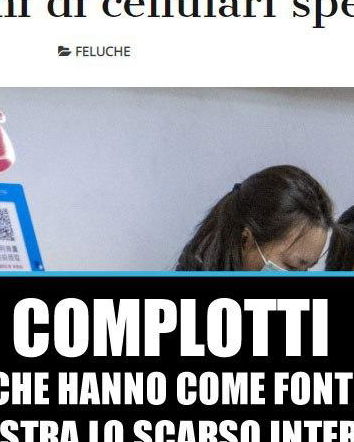 Il coronavirus e i cellulari spenti in Cina