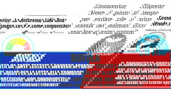 Comunicati Covid-19 e smentite
