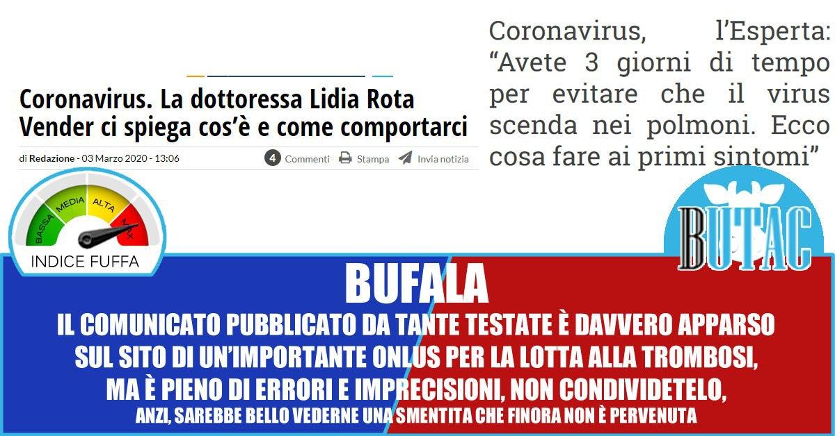 Comunicati Covid-19 e smentite article-post