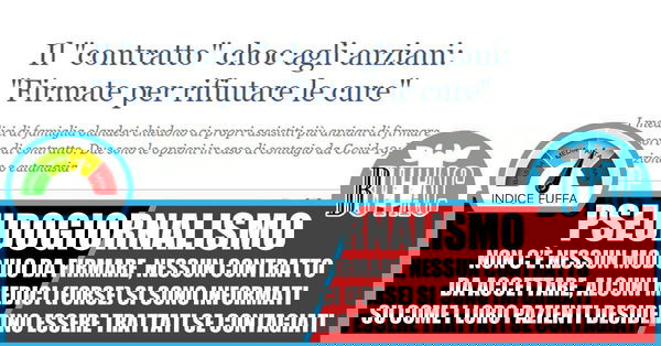 Coronavirus, Olanda, anziani e pseudogiornalismo