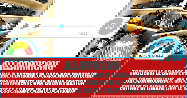 Lasciate le scarpe fuori di casa – Allarmismo