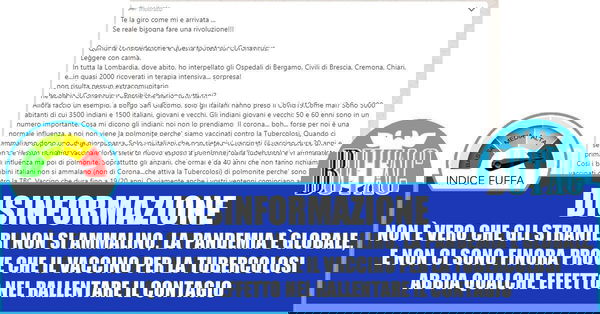 Tubercolosi, COVID-19 e pigrizia