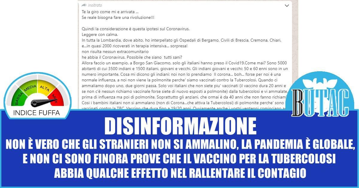 Tubercolosi, COVID-19 e pigrizia article-post