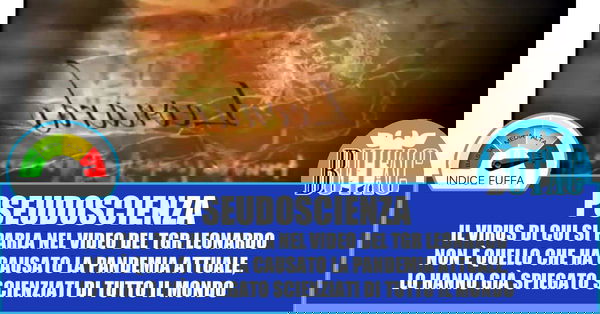 Panico di massa per un video di 5 anni fa: TGR Leonardo e CoVid-19