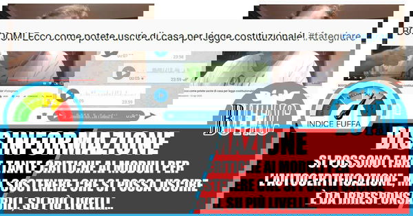 Autocertificazione illegale?