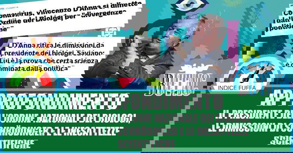 Il presidente dell’Ordine dei Biologi e le evidenze scientifiche