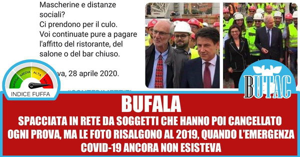 Ponte Morandi, mascherine e smentite