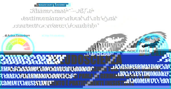 Infodemia, verifica dei fatti e 5G