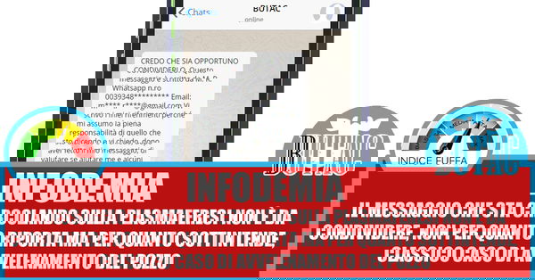 La plasmaferesi e l’avvelenamento del pozzo