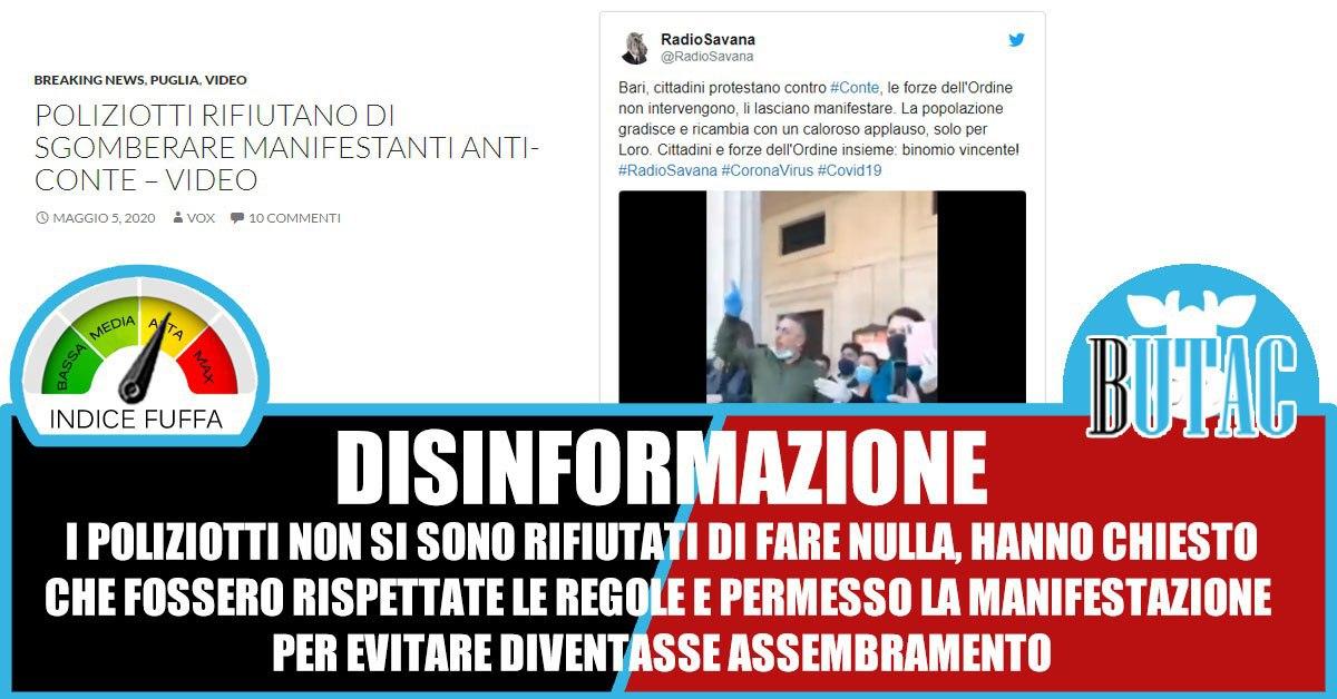 Polizia vicina ai manifestanti a Bari? article-post