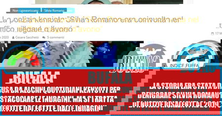 Cesare Sacchetti, Silvia Romano e le fonti article-post