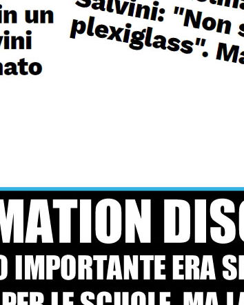 Information disorder e Plexiglass