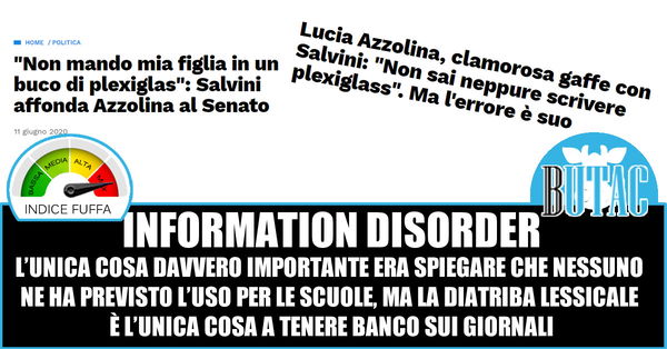 Information disorder e Plexiglass