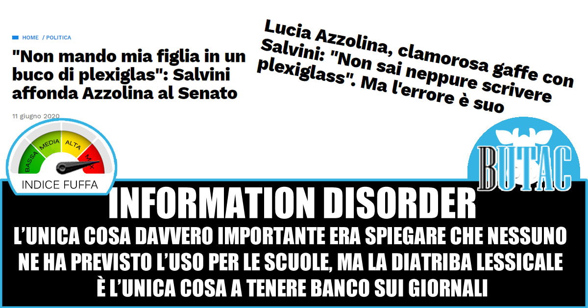 Information disorder e Plexiglass article-post