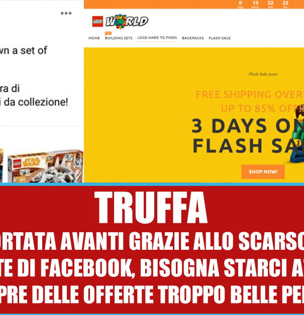 Lego, Facebook e le truffe article-post