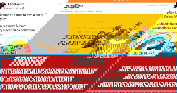 Lego, Facebook e le truffe
