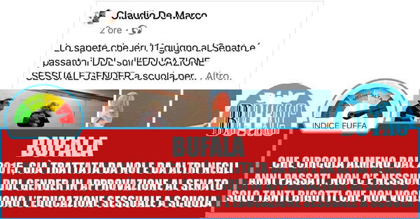 Il decreto dell 11 giugno sul gender