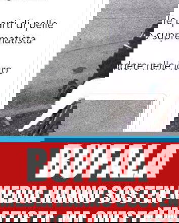 Il bianco suprematista che è nero