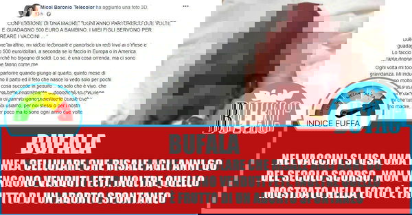 Micol, i feti usati per i vaccini e Telecolor