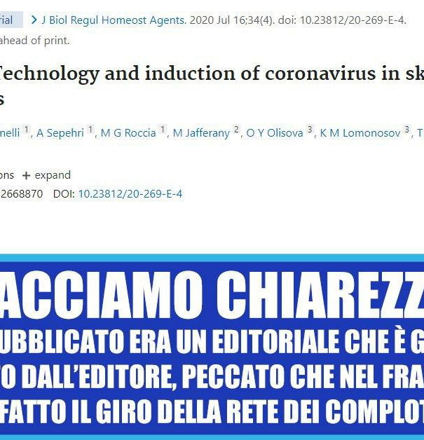 5G, COVID-19, editoriali e peer review article-post