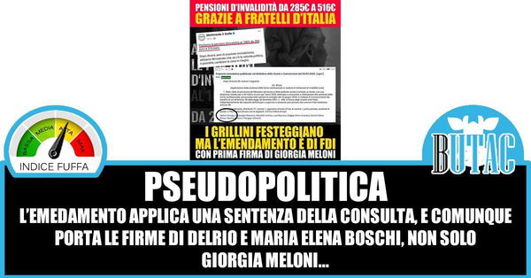 L’emendamento sull’invalidità e il tifo da stadio