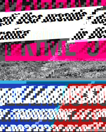 Vaccino americano uccide in Ucraina?