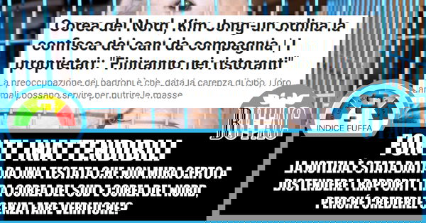 Kim Jong, i cani e le fonti