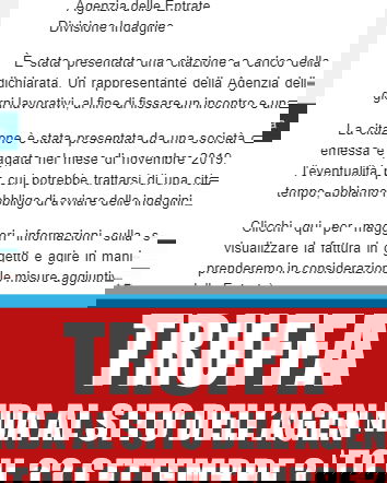 Fattura non dichiarata? Truffa!