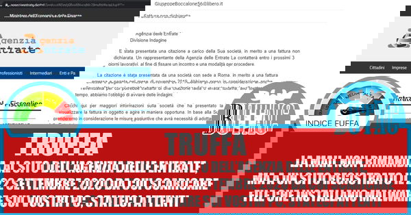 Fattura non dichiarata? Truffa!