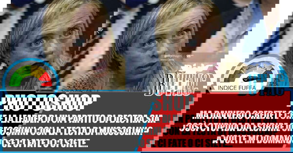 Meloni e l’orecchino con Mussolini