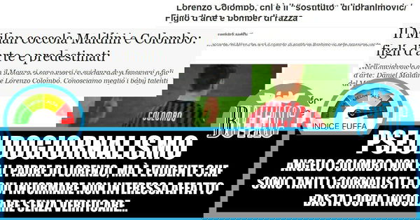 Lorenzo Colombo, figlio d’arte?