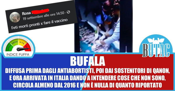 Feti, vaccini, adrenocromo e QAnon