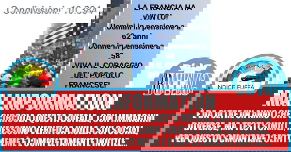 La disinformazione che non smette di girare