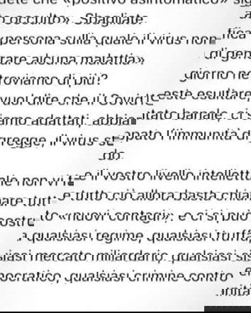 Asintomatico significa malato occulto?