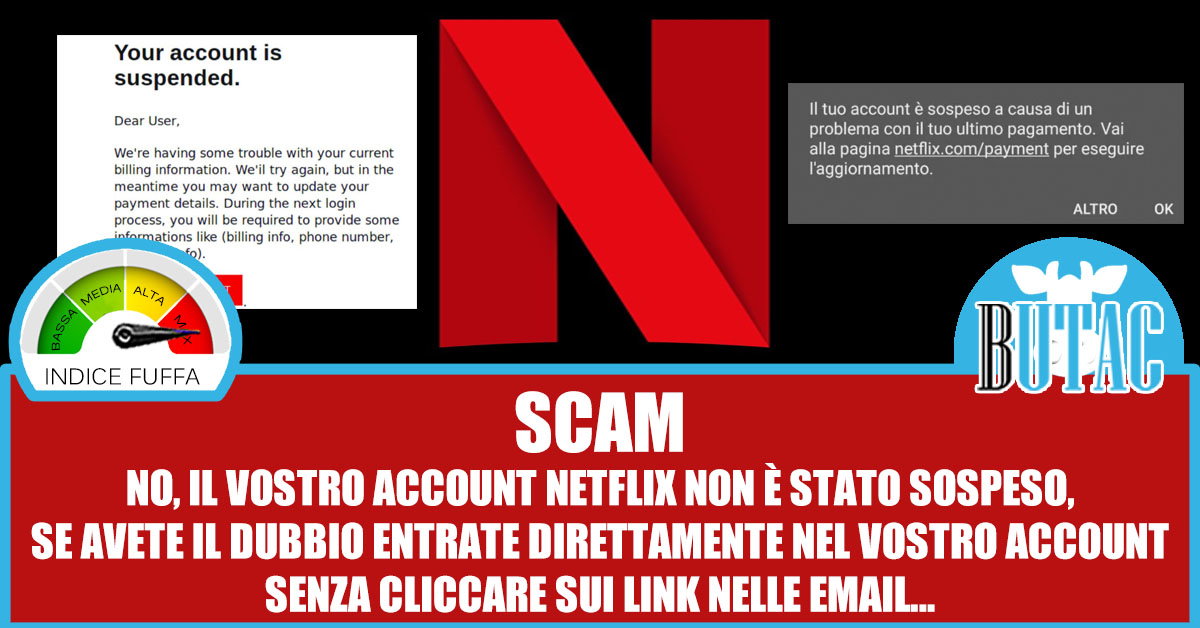 No, il vostro abbonamento Netflix non è sospeso article-post