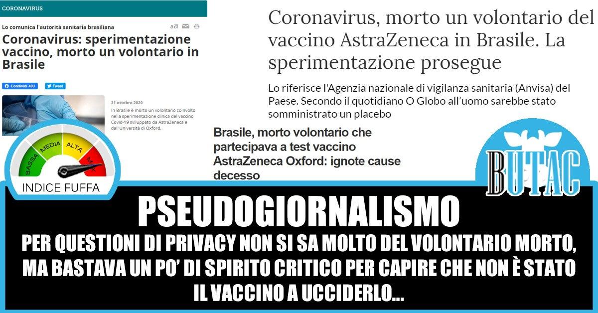 Il volontario per vaccino morto in Brasile article-post