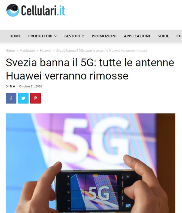 La Svezia e il 5G